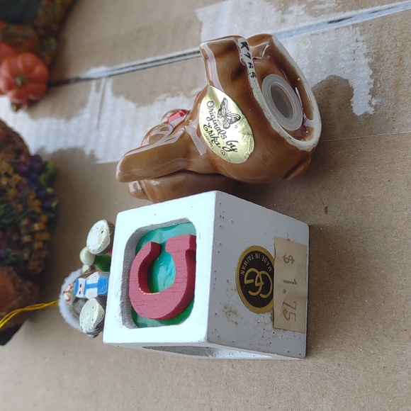 Vintage teddy bear decor Boyds holiday Taiwan Japan junk drawer lot bundle - Picture 4 of 7